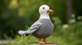 Gray Crocheted Seagull Toy - Eye-catching Avacadopunk Dutch Tradition