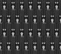 Gray crowd pattern seamless. group people background