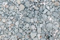 Gray Crushed stone rock road texture pattern Royalty Free Stock Photo
