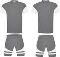 Gray cycling jersey Royalty Free Stock Photo