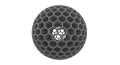 Gray 3d Geometric Sphere with Hexagonal Pattern and Hollow Center Royalty Free Stock Photo