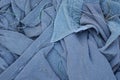 fabric texture from a piece of dirty matter from old clothes Royalty Free Stock Photo