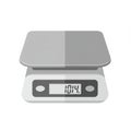 Gray Digital Kitchen Scale on White Background Royalty Free Stock Photo