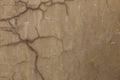 grey dirty cracked plaster wall - flat texture and full frame background Royalty Free Stock Photo