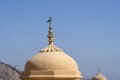 Gray dove on the dome at Amber fort in Jaipur, Rajasthan, India Royalty Free Stock Photo