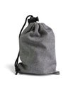 Gray Drawstring Bag Royalty Free Stock Photo