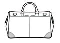 Gray duffle bag with removable shoulder strap