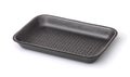 Gray empty foam food tray Royalty Free Stock Photo