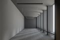 Gray loft empty room corridor Royalty Free Stock Photo