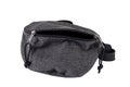 Gray fanny pack bag Royalty Free Stock Photo