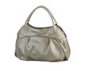 Gray fashion leather handbag
