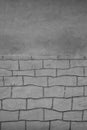 Gray faux brick stone stucco background