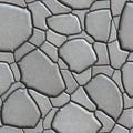 Gray Figured Paving Slabs which Imitates Natural Royalty Free Stock Photo