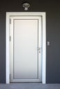 Gray front door