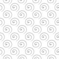 Gray geometric print on white background. Seamless pattern Royalty Free Stock Photo
