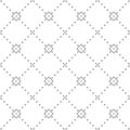 Gray geometric seamless pattern on white background Royalty Free Stock Photo