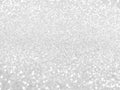 Gray glitter bokeh background, silver shiny star pattern