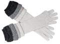 Gray gloves