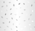 Gray glowing diamond pattern. Seamless vector background