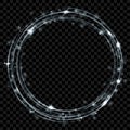 Gray glowing rings Royalty Free Stock Photo