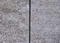 Gray granite background cut in half, building wall Royalty Free Stock Photo