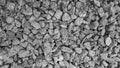 Gray granite gravel for laying of asphalt roads and filling of emptiness. Asphalt stone texture background, construction small