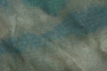 Gray green fabric texture from a piece of dirty cloth Royalty Free Stock Photo