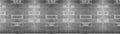 Gray grey brick tiles wall texture wide background banner panorama Royalty Free Stock Photo