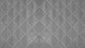 Gray grey colored seamless natural cotton linen textile fabric texture pattern, with diamond quilted, rhombic stiching. stitched