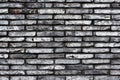 Gray grunge brick wall background. Dark stone texture for design Royalty Free Stock Photo