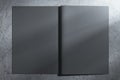 Gray hardcover copybook