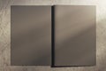 Gray hardcover notebook