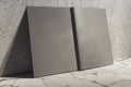 Gray hardcover notepad side