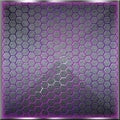 Gray hexagon background with real texture Royalty Free Stock Photo