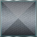 Gray hexagon background with real texture Royalty Free Stock Photo