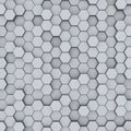 Gray hexagon honeycombs abstract background