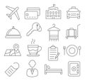 Hotel Line Icons