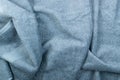 Gray hotel towel wave texture or material close up Royalty Free Stock Photo