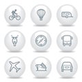 Gray icons set 20