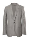Gray jacket isolated on white Royalty Free Stock Photo