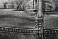 Gray jeans pockets Royalty Free Stock Photo