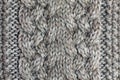 Gray knitted background medium thickness thread Royalty Free Stock Photo