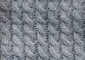 Gray knitted fabric