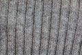 Gray knitted handmade sweater background. The texture of the surface of the woolen jersey made of yarn, close-up. Image for the Royalty Free Stock Photo