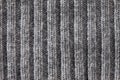 Gray knitted horizontal textured background