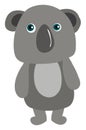 Gray koala, illustration, vector