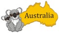 Gray koalaes living in Australia