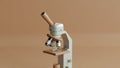 Microscope character Royalty Free Stock Photo