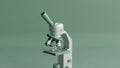 Microscope character Royalty Free Stock Photo