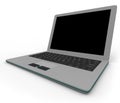Gray Laptop Computer - On Angle - Right